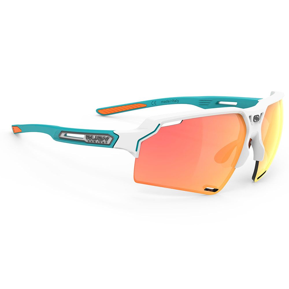 Очки Rudy Project DELTABEAT  White/Emerald Matt - Multilaser Orange	