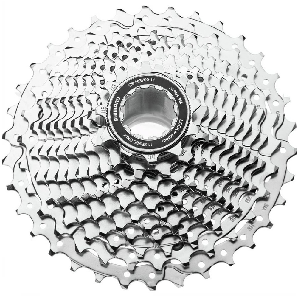 Кассета Shimano 105 HG700, 11 скоростей, 11-34Т, серебристая