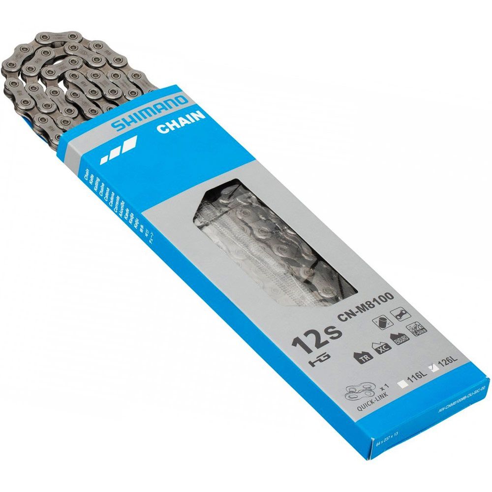 Цепь Shimano CN-M8100 12V  126 + Q.Link