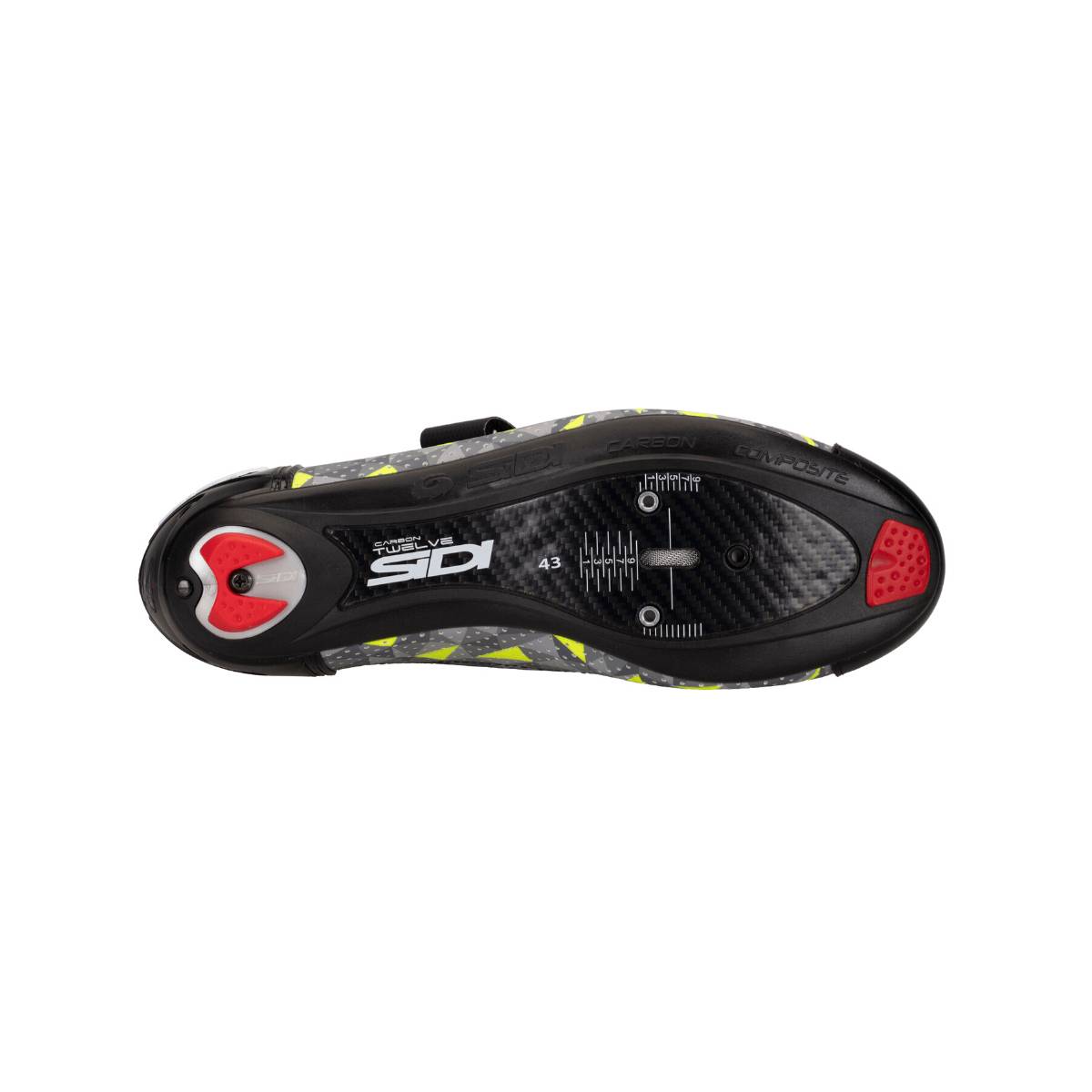 Велотуфли SIDI T-5 AIR CARBON COMP  (42,5, Серый/желтый/черный)
