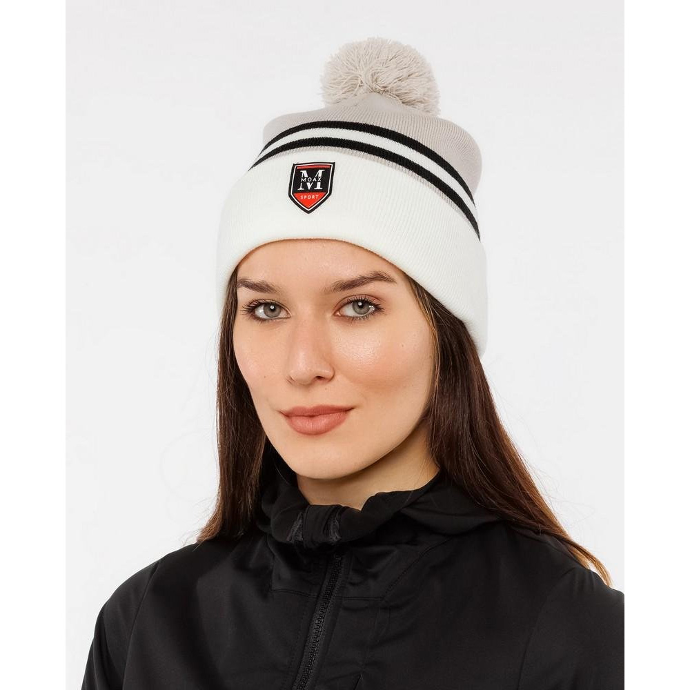 Шапка MOAX Blizzard (56, 11000 Черный/серый)