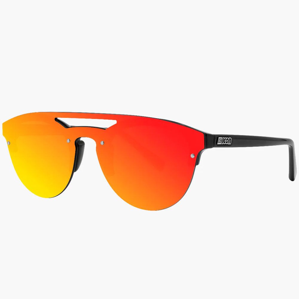 Очки SCICON Cover Black Gloss - Red Multimirror