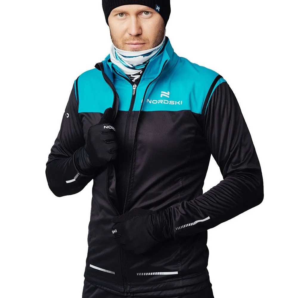 Разминочная куртка Nordski Pro (XS, 735 Голубой/черный)