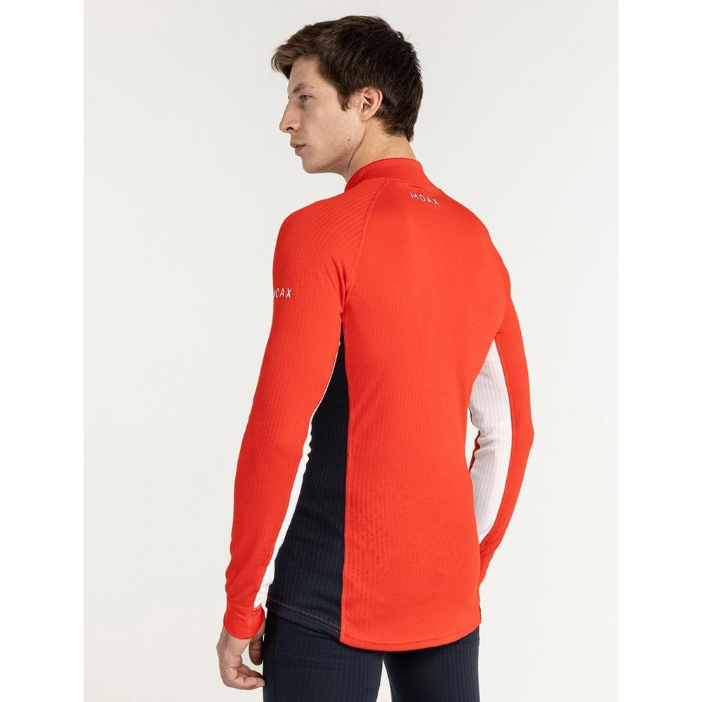 Термобелье верх Moax Race LS с воротником мужское (3XL, 99992  красный)