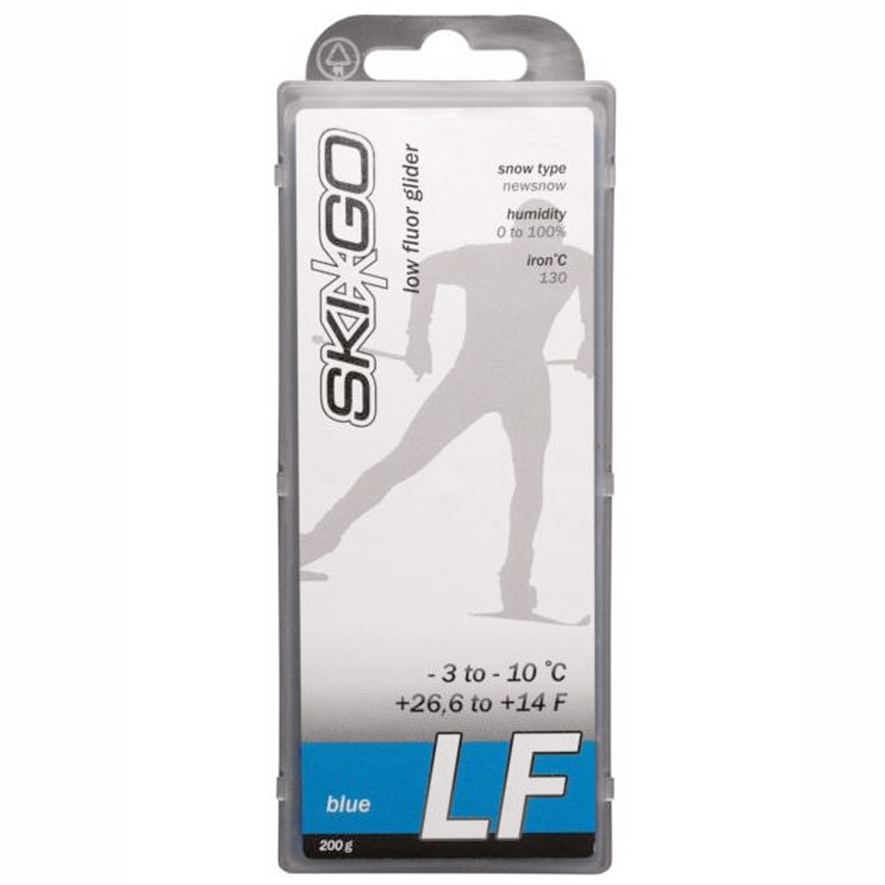 Парафин SkiGo LF Blue новый снег -3 -10 200 г