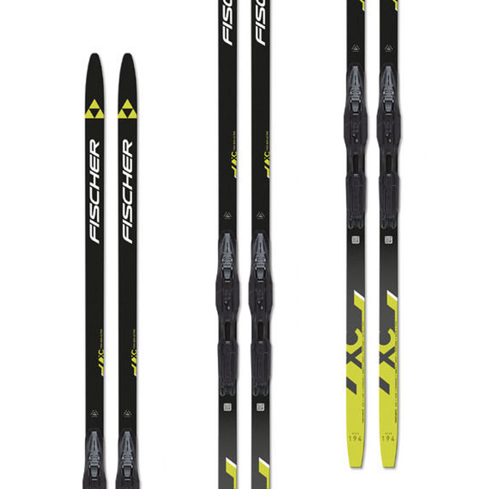 Лыжи FISCHER  TWIN SKIN ACTIVE MOUNTED с креплениями XC Compact