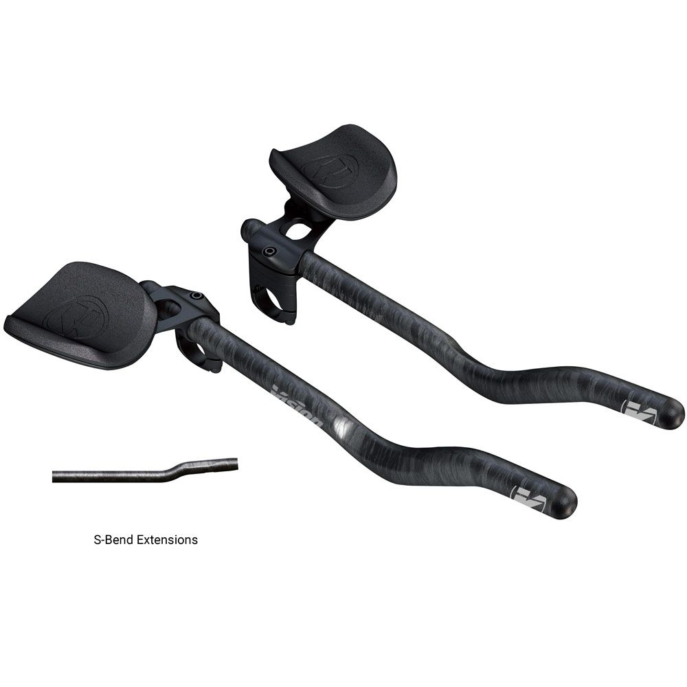 Руль насадка FSA TRIMAX Carbon Clip-On gray ADJ S-bend A0