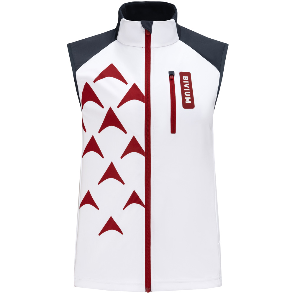 Жилет лыжный BIVIUM Пик 3.0 женский (L, Белый/Графит)