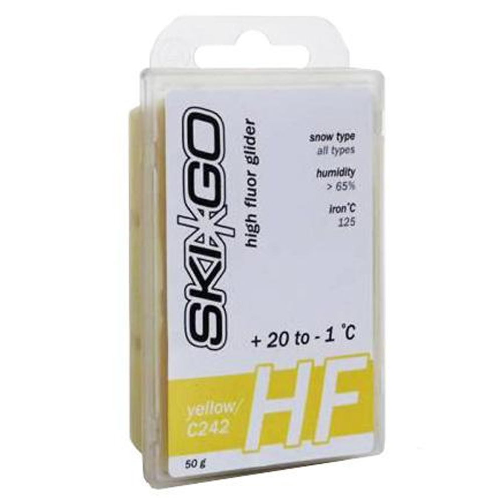 Парафин SkiGo HF Yellow C242 любой тип снега +20 -1 45 г
