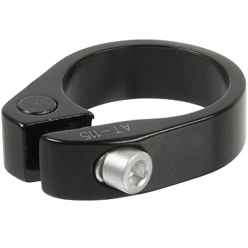 Хомут подседельный ZOOM 31.8mm черн.