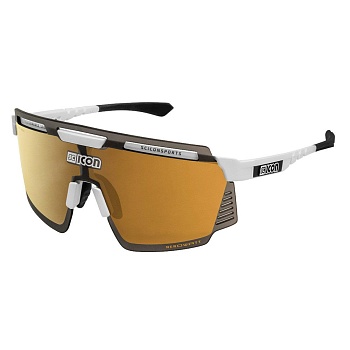 Очки SCICON Aerowatt White Multimirror Bronze + Rain Clear
