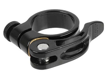 Хомут подседельный с эксцентриком 35 mm черн.