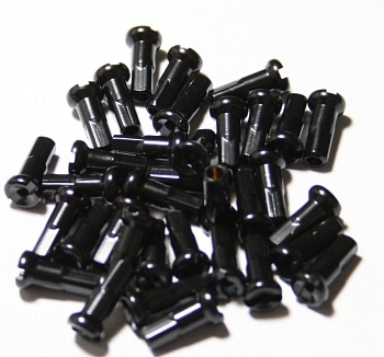 Ниппель для 2 mm спиц, 12 mm черн.