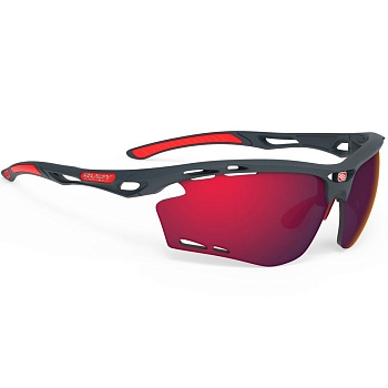 Очки Rudy Project PROPULSE Charcoal Matt - Multilaser Red