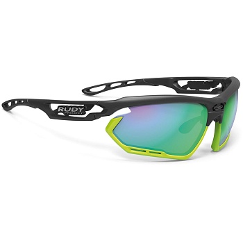Очки Rudy Project FOTONYK Matt BLACK/Bumpers Lime - Polar 3FX HDR MLS Green