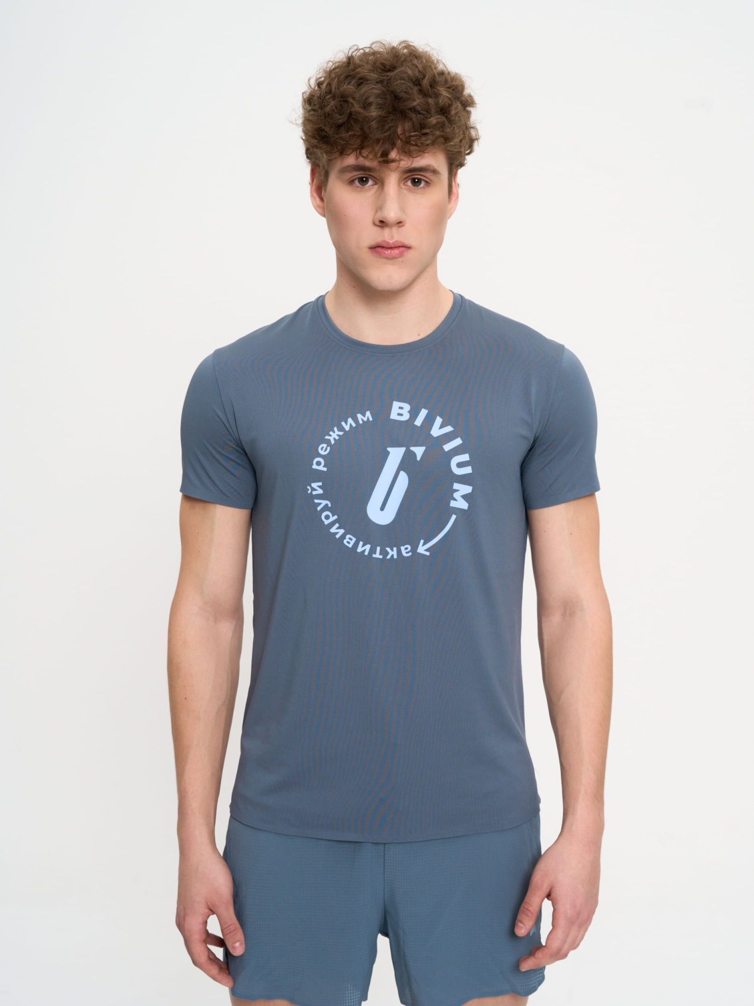 Футболка BIVIUM  Тайм мужская (L(52-188), Графит)