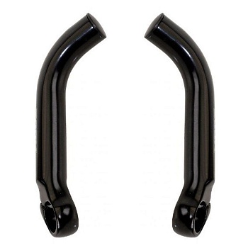 Рога на руль ZOOM  алюминий  черные 140г