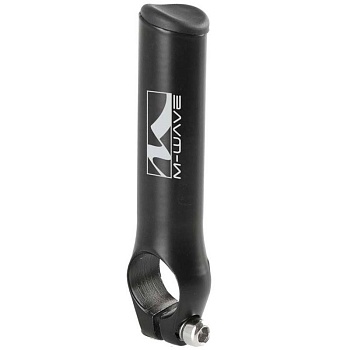 Рога на руль M-Wave алюм. черные анатомические 