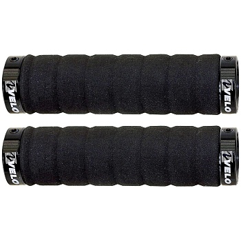 Грипсы Velo 130mm, черн., ударопогл. порист.матери